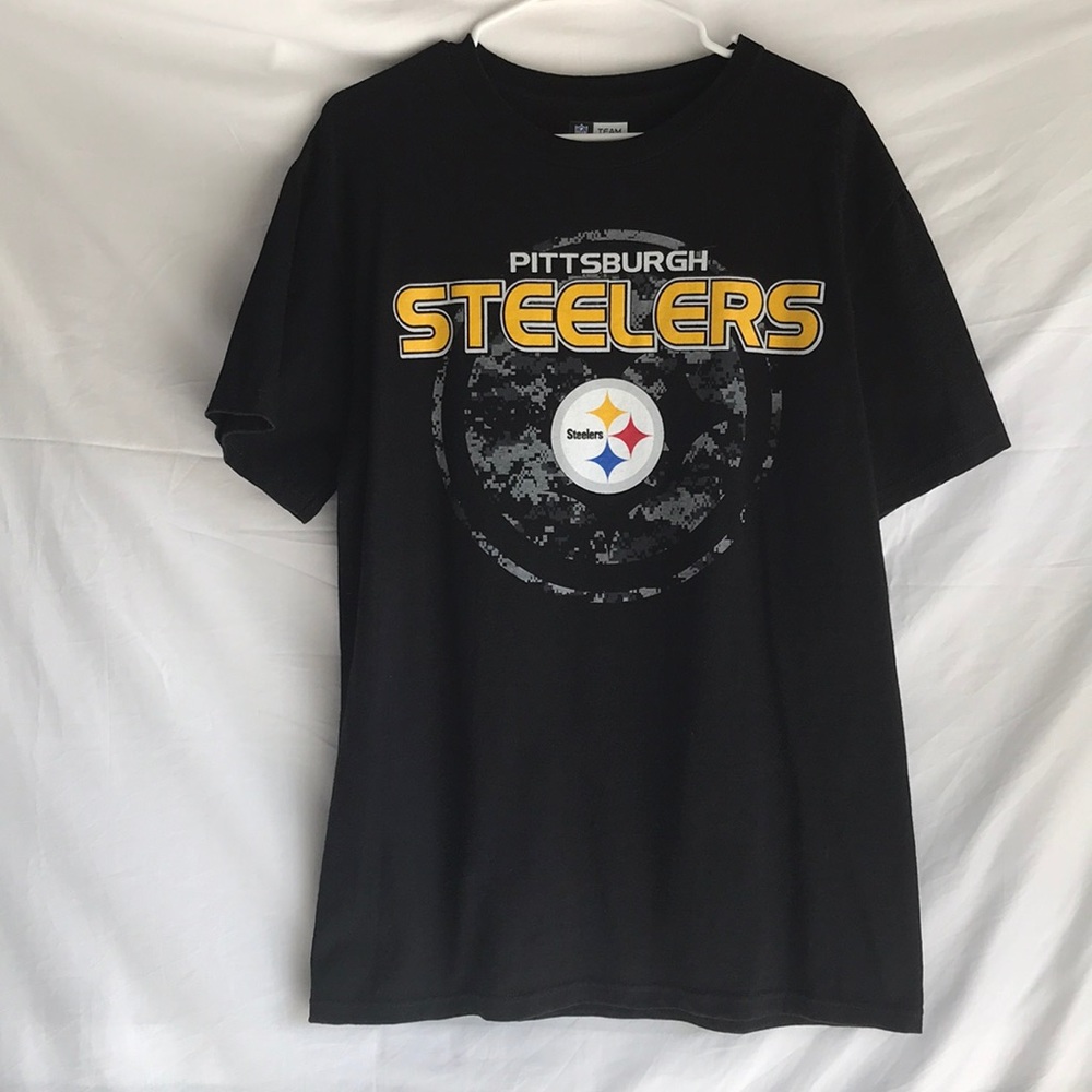 NFL Pittsburgh Steelers black t shirt Sz M